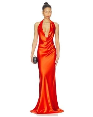 NonChalant Label Vestido Theodora En Color Naranja Talla (También En S, Xs, M) - Rojo