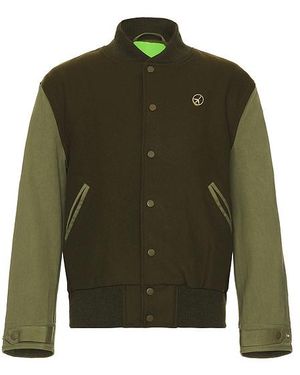 Mister Green Mister M-65 Varsity Jacket - Green