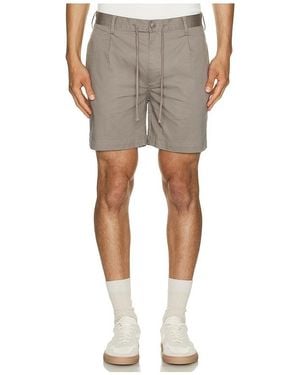 Onia Garment Dye Cotton Drawstring Shorts - Grey