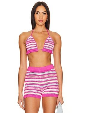 Lovers + Friends Lucia Crochet Bra - Red