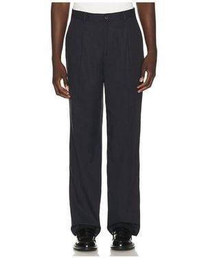 Les Deux Pleated Twill Suit Pants - Black