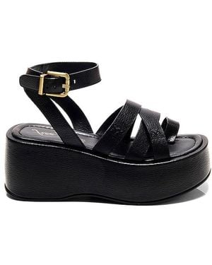 Free People Plateausandalen Hazel - Schwarz