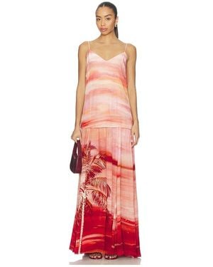 Hemant & Nandita Maxi Dress - Red