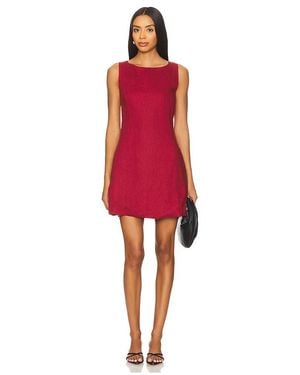 AEXAE Minikleid Mit U-Ausschnitt Und Tiefem Rückenausschnitt - Rot