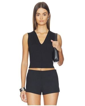 Commando Neoprene Ceo V-Neck Shell Top - Blue