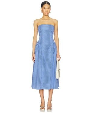 Faithfull the Brand Benetta Midi Dress - Blue