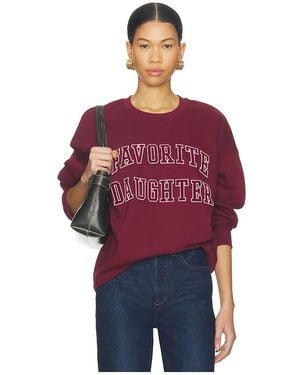 FAVORITE DAUGHTER Sudadera The Collegiate En Color Burgundy Talla (También En S) - Rojo