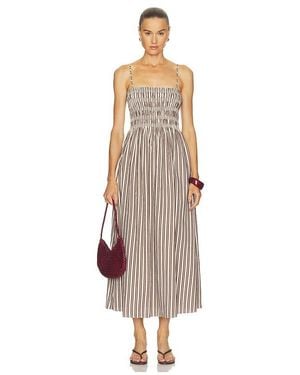 Pistola Bianca Shirred Dress - White