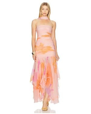 retroféte Teryn Silk Dress - White