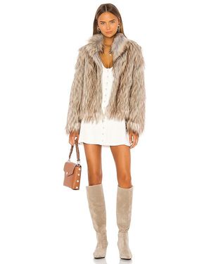 Unreal Fur Faux Fur Jacket - Natural