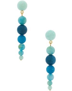 Lele Sadoughi Riviera Linear Drop Earrings - Blue