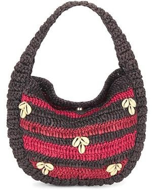 Free People Belize Shell Clutch - Red