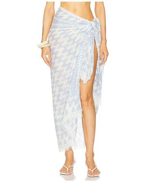 Rag & Bone Astra Swiggly Scarf - Blue