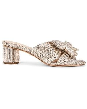 Loeffler Randall Emilia Pleated Knot Mule - White