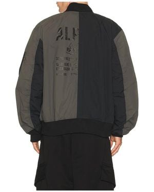 Alpha Industries 2B Relaxed Patchwork Flight Jacket - Grey