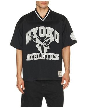 Ryoko Rain Football Jersey Shirt - Black