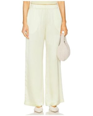 SABLYN Pantalón Pierna Ancha Brynn En Color Amarillo Talla (También En S) - Blanco