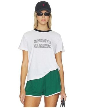FAVORITE DAUGHTER The Collegiate Classic Tee - White