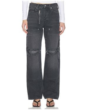 Alexander Wang Mid Rise Carpenter Jeans With Zip - Blue