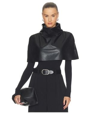 Norma Kamali Turtle Capelet En. Taille Also En - Noir