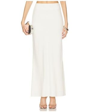 The Sei Crepe Bias Maxi Skirt - White