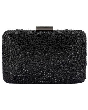 OLGA BERG Kristallverzierte Clutch Harriet - Schwarz