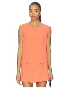 Leset Arielle Sleeveless Crew - Orange