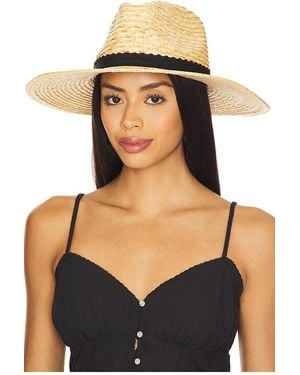 Nikki Beach Sombrero De Ala Ancha Naomi En Color Neutral Talla - Negro
