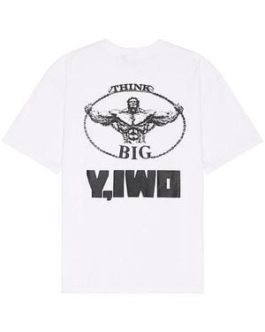 Y,IWO Think Big Pocket Tee - White