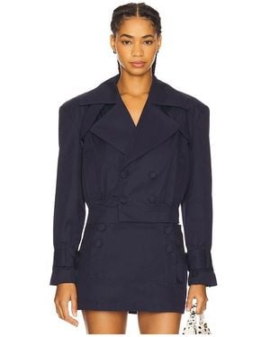 For Love & Lemons Oversized Jacket - Blue