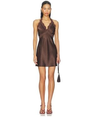 SNDY'S Tonya 2.0 Mini Dress - Brown
