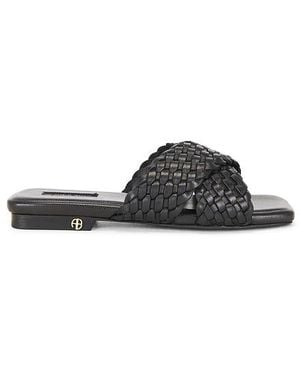 Anine Bing Pantoletten Ria Braided - Schwarz