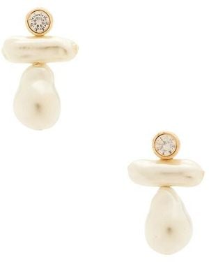 BaubleBar Hängeohrringe Organic Pearl - Mehrfarbig