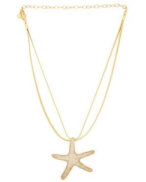 Ettika Pav? Starfish Necklace - White