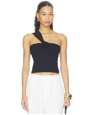 Susana Monaco Twisted One Arm Top - Blue