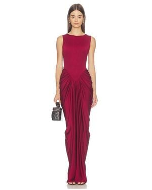 Nia Vestido Moors En Color Vino Talla (También En M, S, Xs) - Rojo