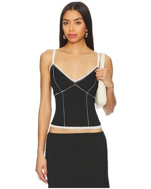 GUIZIO Low Rise Dainty Tank - Black