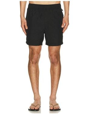 Onia Nylon Crinkle 5 Swim Trunk - Black