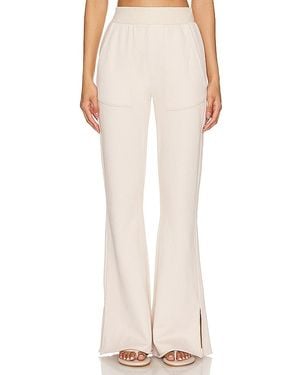 NSF Rusty Side Slit Flair Pant - White