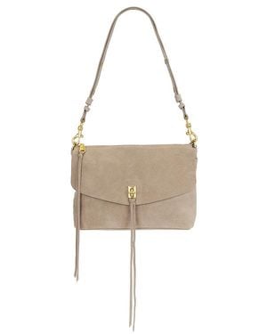 Rebecca Minkoff Darren Top Zip Shoulder Bag - White