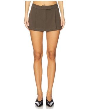 WeWoreWhat Mini Suiting Skirt - Black