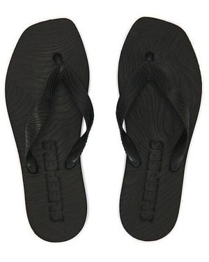 Sleeper Tapered Platform Flip Flop - Black