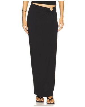 GOOD AMERICAN Stretch Jersey Maxi Skirt - Black