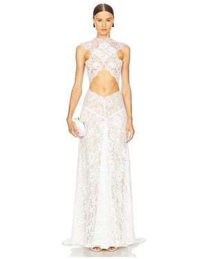 Bronx and Banco Naia Lace Gown - White