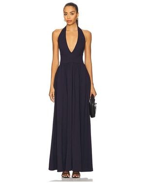 Susana Monaco Halter Gathered Dress - Blue