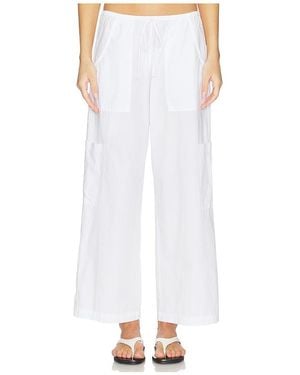 DONNI. The Pop Drawstring Cargo Pant - White
