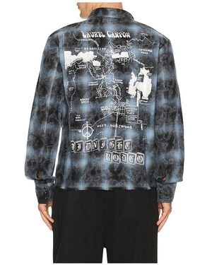 MIDNIGHT RODEO Flannel Shirt - Grey