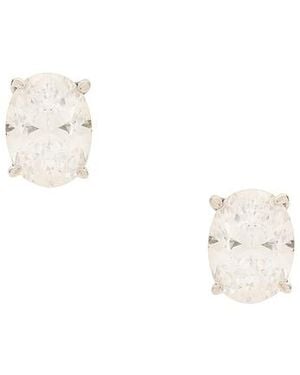 Shashi Oval Solitaire Stud - Metallic