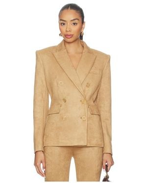 Generation Love Arielle Faux Suede Blazer - Natural