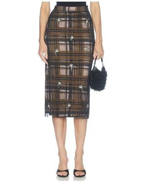 Essentiel Antwerp Kate Embellished Mesh Skirt - Black